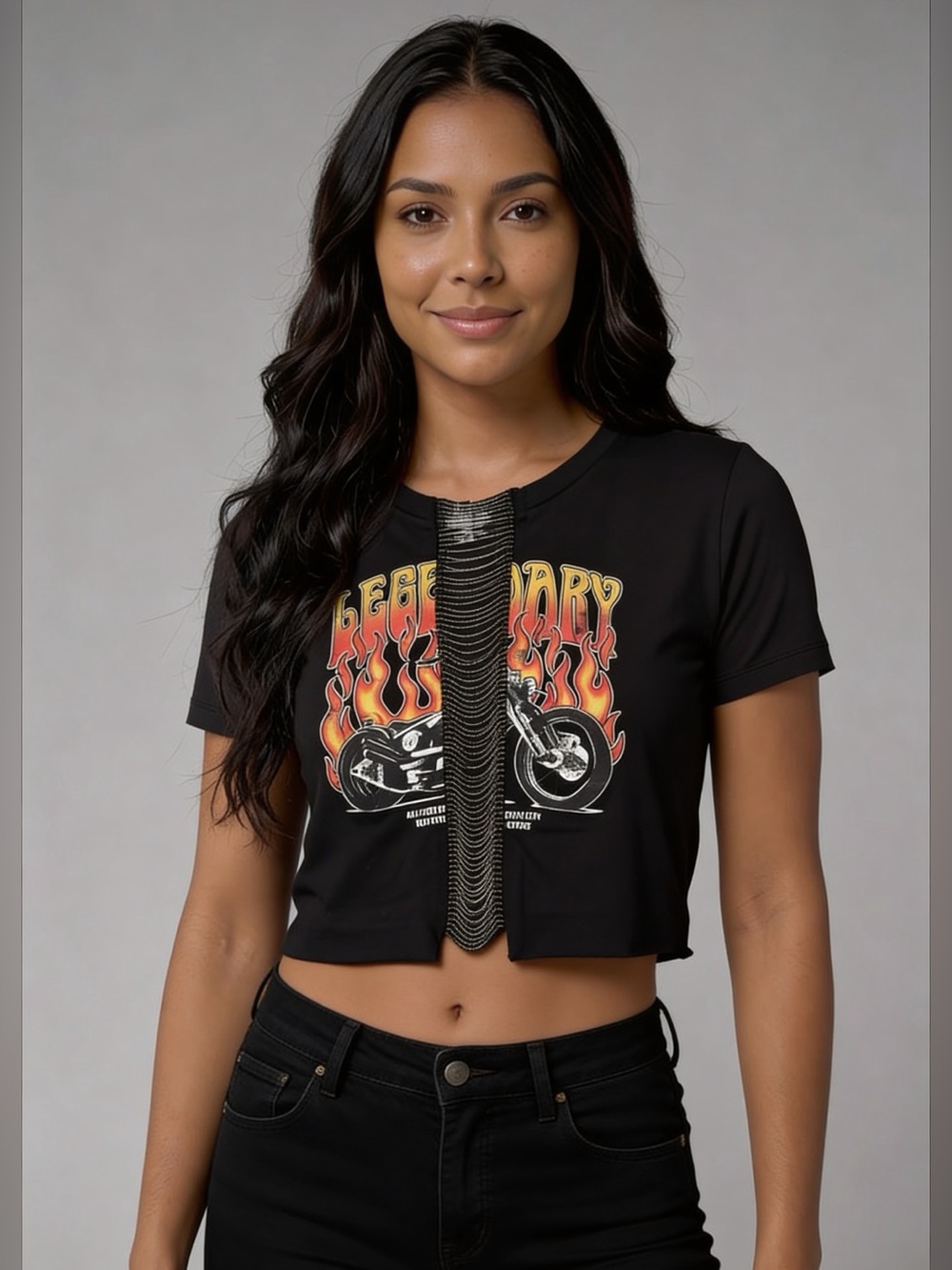 Organic Generation Black Tee with White OG Logo